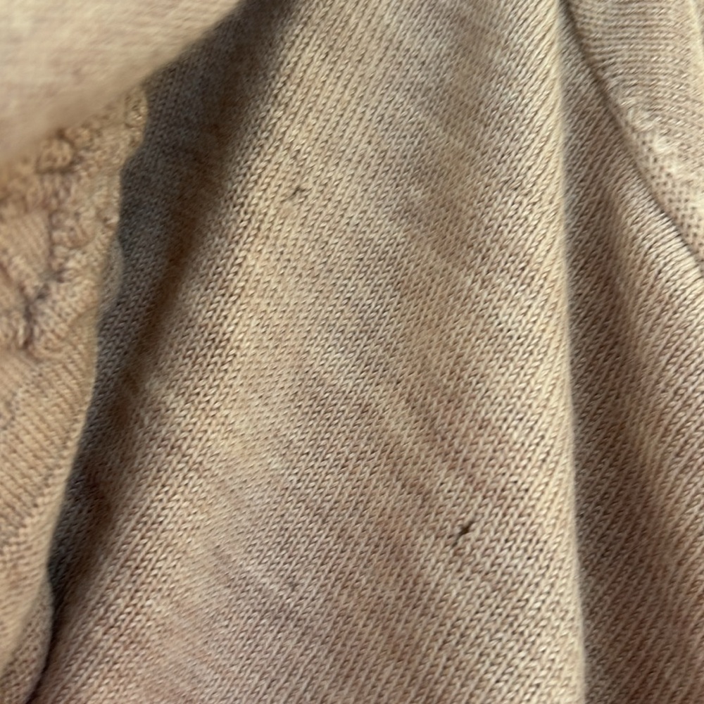 Anthropologie Ha’Penny Long Line Wool Shawl Cardigan Oatmeal XS see condition - Picture 7 of 8
